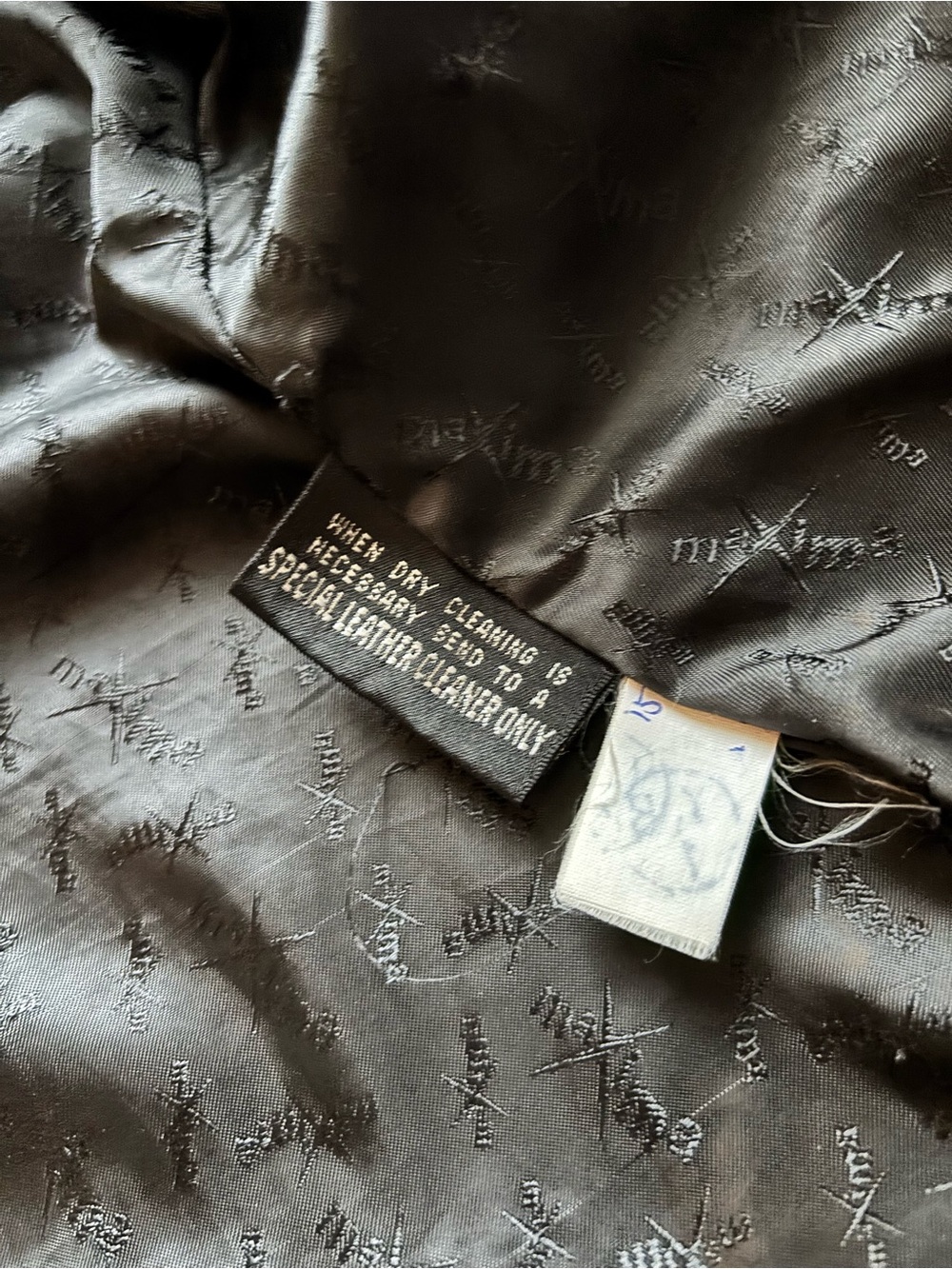 Maxima Black Leather Button-Front Jacket; NO Zipper Pull - Picture 9 of 16
